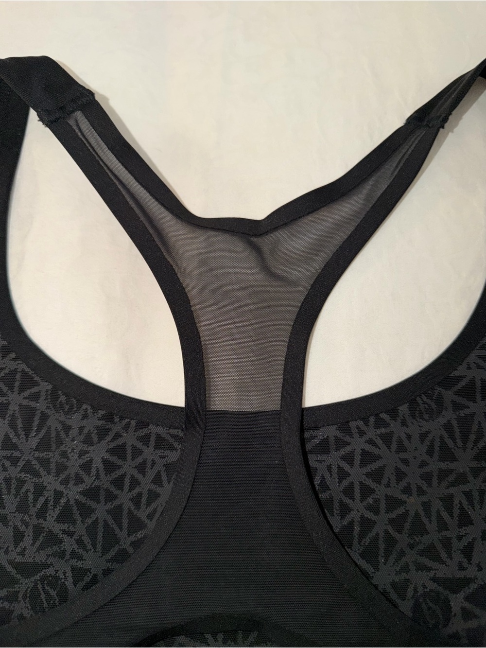 Victoria's Secret Black Racerback Sports Bra with Mesh Back - Picture 7 of 7